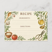 Masterpiece of Tuscany Recipe Card (正面)