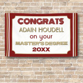 Master's Degree Congrats! Personalized  横断幕