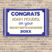 Master's Degree Congrats! Personalized  横断幕