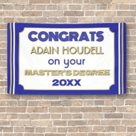 Master's Degree Congrats! Personalized 横断幕