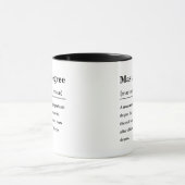 Master's Degree Definition Funny Graduation マグカップ (中央)