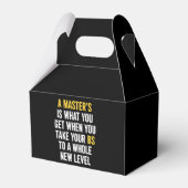 Masters Degree Graduation Funny Humor Quotes  フェイバーボックス (正面サイド)