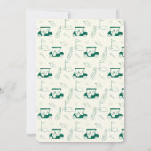Masters Golf Viewing Watch Party Hand Drawn Green 招待状 (裏面)