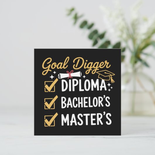 Masters Graduation Goal Digger Mastered It Class  招待状 (スタンド正面)