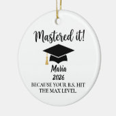 Masters Graduation Ornament, College Graduation  セラミックオーナメント (左)