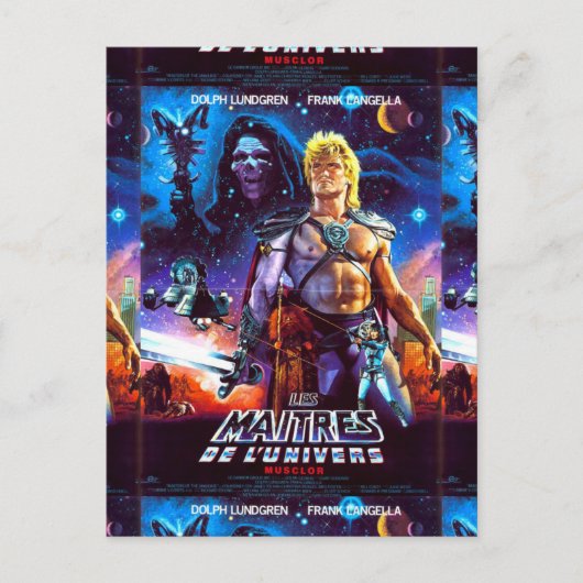 Masters Of The Universe 80s Movie He Man Scifi シーズンポストカード (正面)