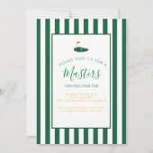 Masters Viewing Party Birthday Invitation  招待状 (正面)