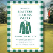 Masters Viewing Watch Party Golf Green Jacket 招待状