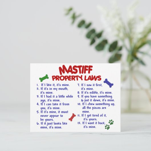 MASTIFF財産法2 ポストカード (スタンド正面)