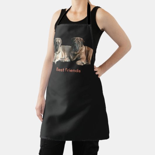 Mastiff beste Freunde エプロン (インサイチュ)