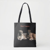 Mastiff beste Freunde トートバッグ (正面)