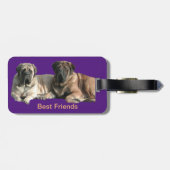 Mastiff beste Freunde ラゲッジタグ (裏面横)
