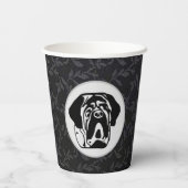 Mastiff Dein Bild dein Logo Molosser Pappbecher 紙コップ (裏面)