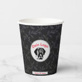 Mastiff Dein Bild dein Logo Molosser Pappbecher 紙コップ (正面)
