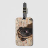 Mastiff englische Dogge ラゲッジタグ (正面縦)