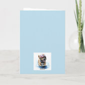 Mastiff englische Dogge Auf Surfbrett Urlaub カード (裏面)