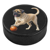 Mastiff englische Dogge mit Ball im Urlaub アイスホッケーパック (3/4)