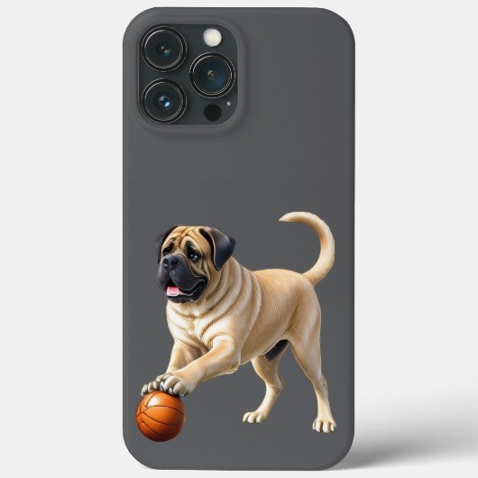 Mastiff englische Dogge mit Ball im Urlaub Case-Mate iPhoneケース (裏面)