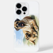 Mastiff englische Dogge mit Kind im Urlaub Case-Mate iPhoneケース (裏面)