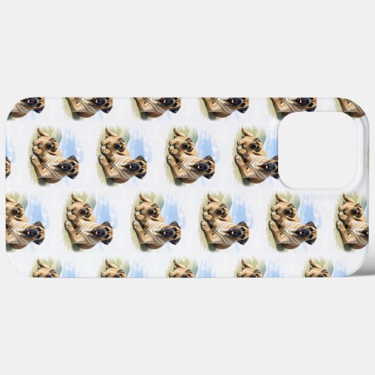 Mastiff englische Dogge mit Kind im Urlaub Case-Mate iPhoneケース (裏面 (横))