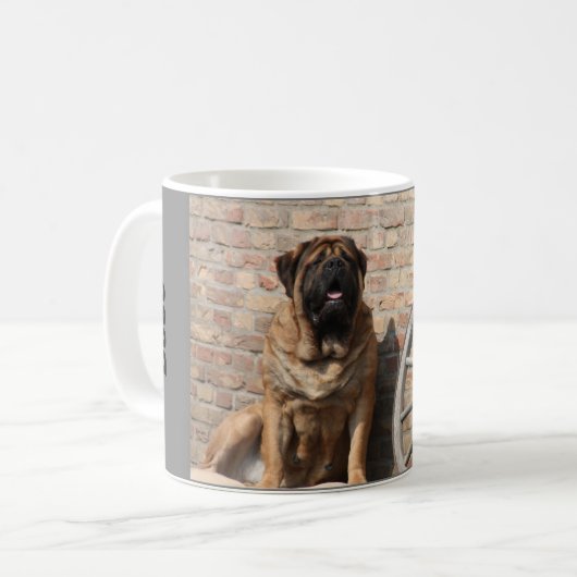  Mastiff englische Dogge Vatertag  コーヒーマグカップ (正面左)