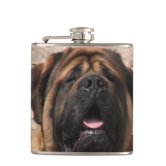 Mastiff englische Dogge Vatertag フラスク (正面)