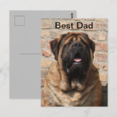  Mastiff englische Dogge Vatertag  ポストカード (正面/裏面)