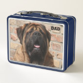 Mastiff englische Dogge Vatertag メタルランチボックス (裏面)