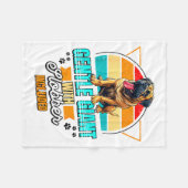 Mastiff Lover Funny Mastiff Dog Retro  フリースブランケット (正面(横))