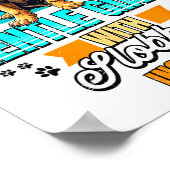 Mastiff Lover Funny Mastiff Dog Retro  ポスター (角)