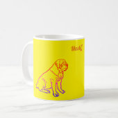 Mastiff Pilou Kaffeetasse コーヒーマグカップ (正面左)