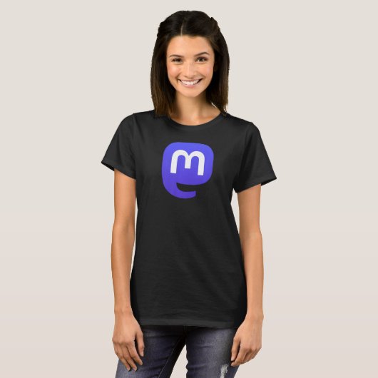 Mastodon Self Hosted Social Networking and Microb Tシャツ (正面フル)