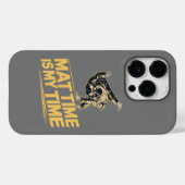 Mat Timeは私の時間Jiu日マットマスターBJJ Case-Mate iPhoneケース (裏面 (横))