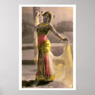 Mata Hari Enchantress Seductress Vintage Poster ポスター