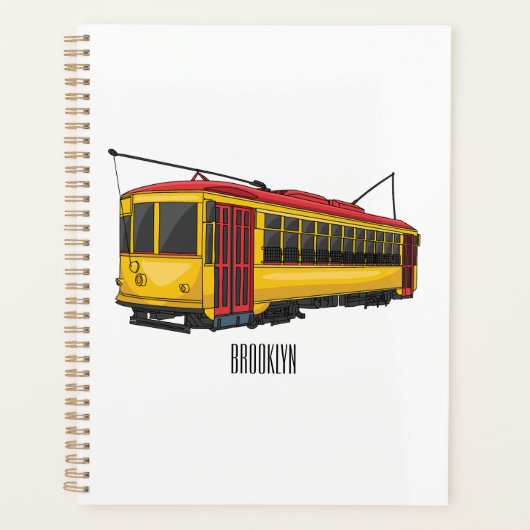 Mata trolley cartoon illustration プランナー手帳 (正面)