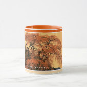 Matabei-Zakura Weeping Cherry Tree コーヒーマグカップ マグカップ (中央)