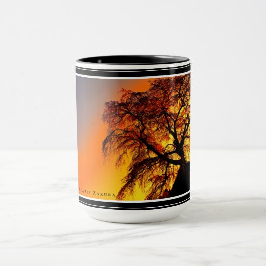 Matabei-Zakura Weeping Cherry Tree マグカップ (中央)
