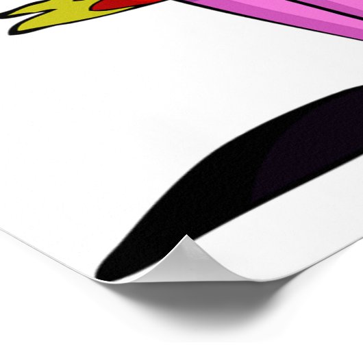 Matador with Red Cape Spanish Bullfighter ポスター (角)