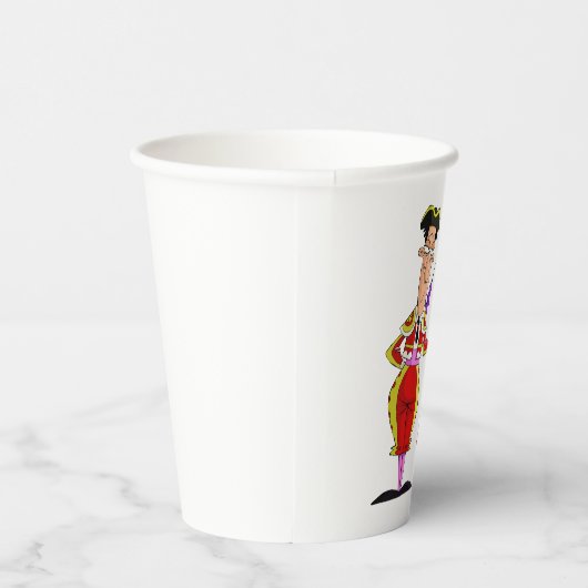 Matador with Red Cape Spanish Bullfighter 紙コップ (右)