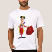 Matador with Red Cape Spanish Bullfighter Tシャツ (正面)