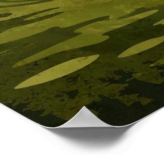 Matamata Swamp Creature Retro Art ポスター (角)