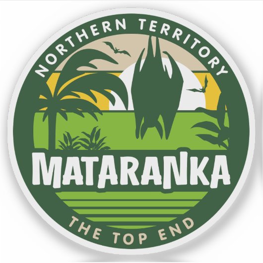 Mataranka, Northern Territory Australiaステッカー シール (正面)