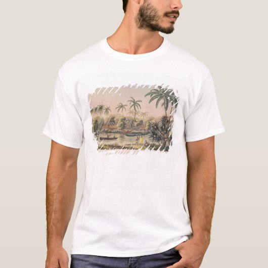 Matavae、タヒチの村 Tシャツ (正面)