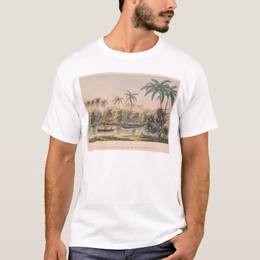 Matavae、タヒチの村 Tシャツ (正面)