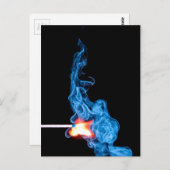 match-359970マッチは煙を点火する火を点火 ポストカード (正面/裏面)