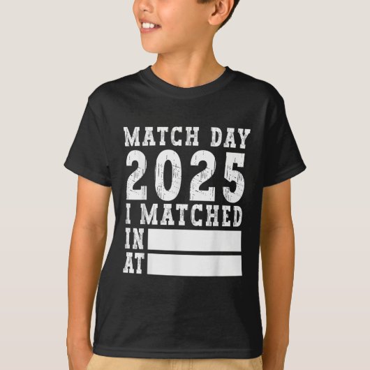 Match Day 2025 Medical School Residency Medicine P Tシャツ (正面)