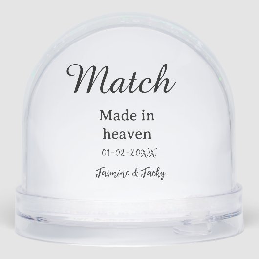 Match made in heaven add name date simple calligra (裏面)