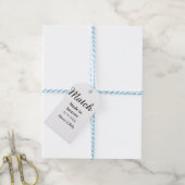 Match made in heaven add name date simple calligra ギフトタグ (より糸付き)