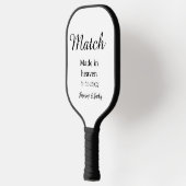 Match made in heaven add name date simple calligra ピックルボールラケット (左)