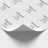 Match made in heaven add name date simple calligra ラッピングペーパー (角)